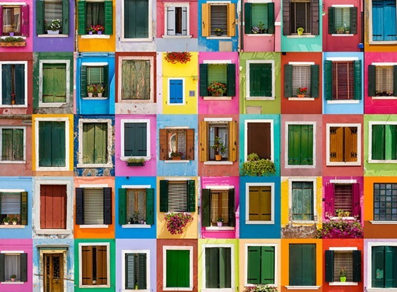 social della RSA - finestre colorate